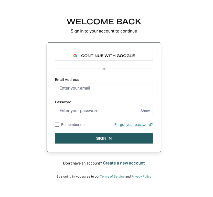 Platform Login